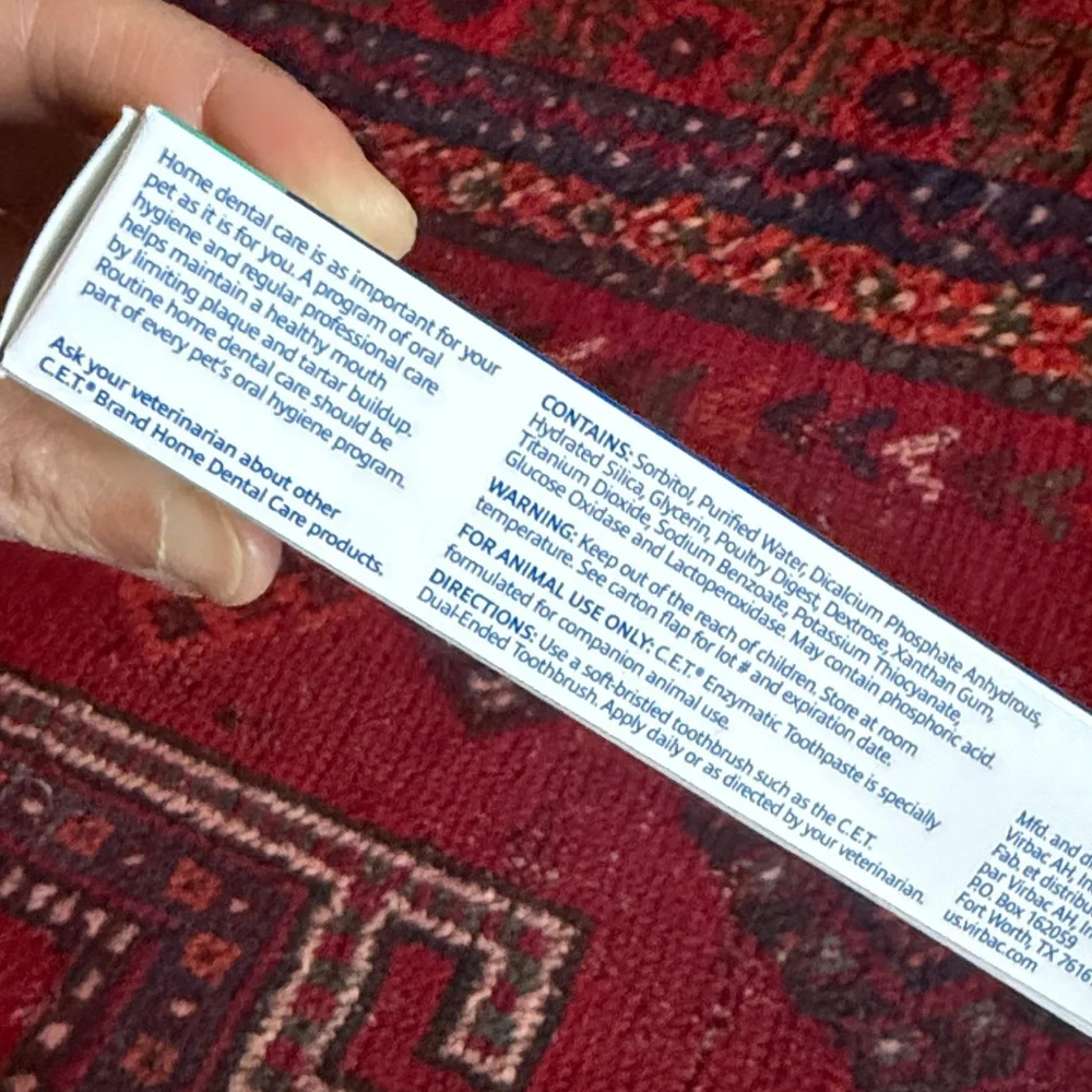 RYER CAT Toothbrush Set - Ocean and Amethyst VIRBAC C.E.T Enzymatic toothpaste